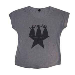 Hamilton The Broadway Musical Women’s T-Shirt (Size Medium) - Gray